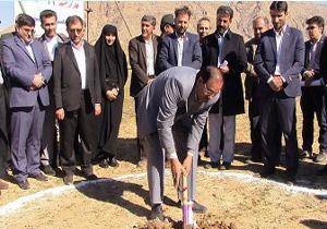 کلنگ زنی مدرسه ۱۲ کلاسه در لردگان