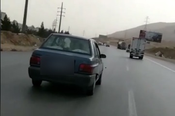 حمل گوساله با پراید! + فیلم