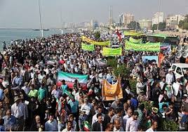 تجلی شکوه حضور هرمزگانی‌ها در راهپیمایی یوم الله ۲۲ بهمن تا دقایقی دیگر