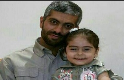 آخرین بوسه&zwnj;های شهید مدافع حرم بر صورت دختر سه ساله&zwnj;اش+فیلم