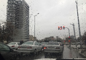 آغاز بارش های برف و باران در استان همدان