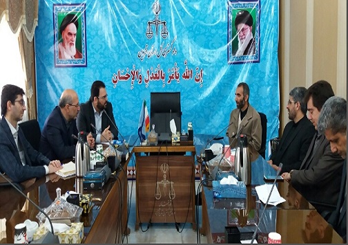 بازدید اعضای ستاد اقتصاد مقاومتی دادگستری قزوین از یک واحد تولیدی