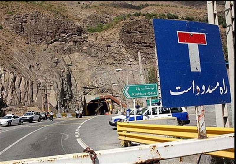 محور هراز بسته شد