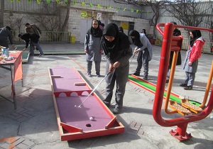 کارگاه آموزش مینی گلف در کبودراهنگ