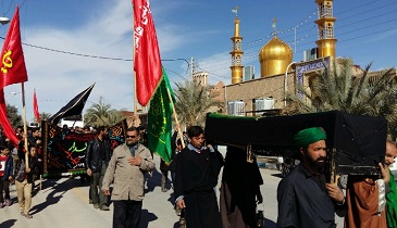 برگزاری تشییع نمادین پیکر حضرت فاطمه(س) در خور و بیابانک