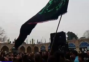 مراسم عزاداری شهادت حضرت فاطمه‌الزهرا (س) در قزوین + فیلم