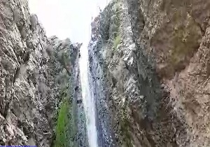 بارندگی، آبشار فصلی "الهک" را جاری کرد + فیلم