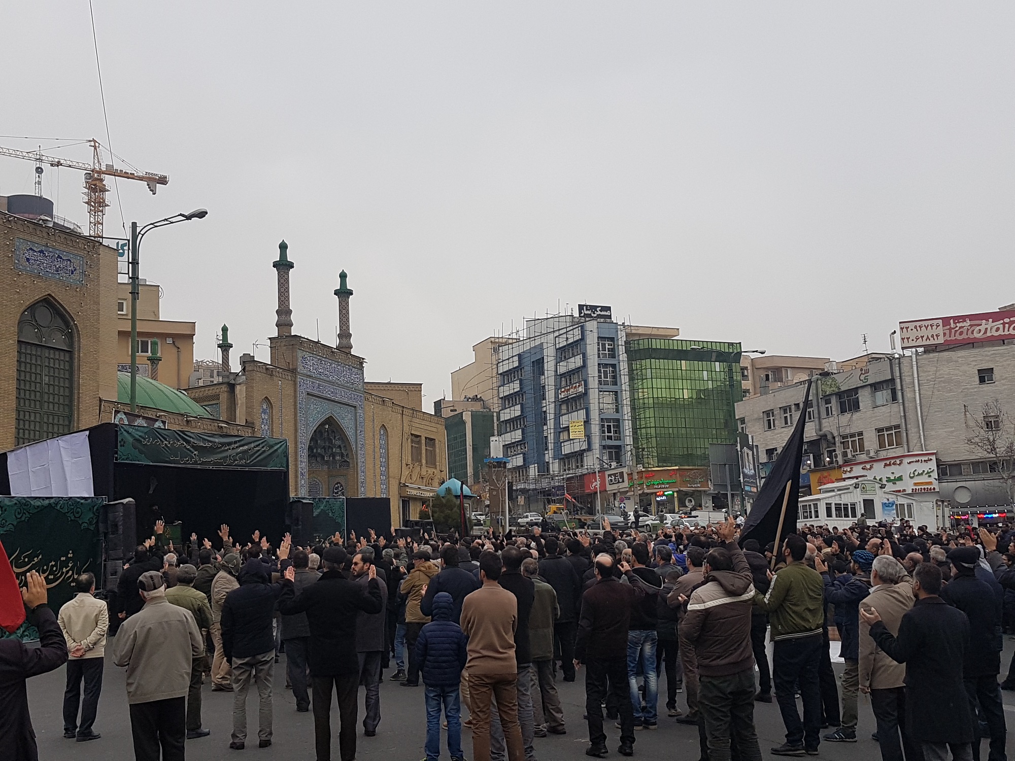 تجمع بزرگ فاطمیون سعادت&zwnj;آباد برگزار شد +تصاویر