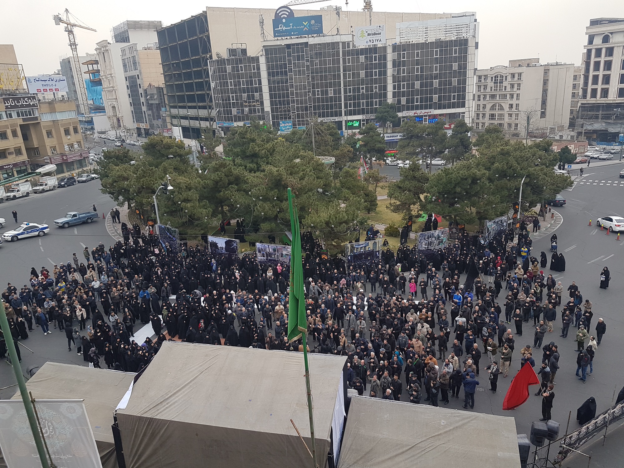 تجمع بزرگ فاطمیون سعادت&zwnj;آباد برگزار شد +تصاویر