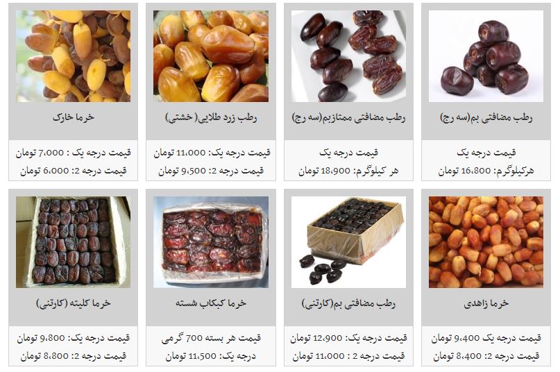 نرخ خرما افزایش یافت