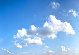 آسمانی ابری تانیمه ابری در آبادان و خرمشهر