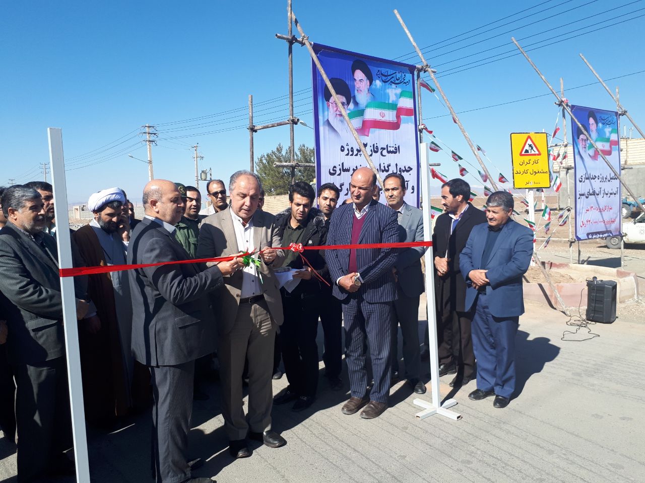 بهره برداری از چند پروژه عمرانی در فیض آباد