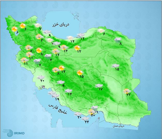 فعالیت سامانه بارشی از غرب کشور آغاز میشود/بارش برف و لغزندگی جاده&zwnj;های کوهستانی در ۲۲ بهمن