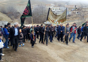مراسم سوگواری ایام فاطمیه در روستای اینی علیا + فیلم