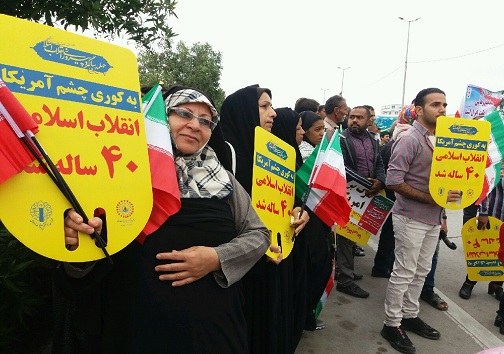 عکس&zwnj;ها و حاشیه&zwnj;های راهپیمایی ۲۲ بهمن ۹۷ در هرمزگان