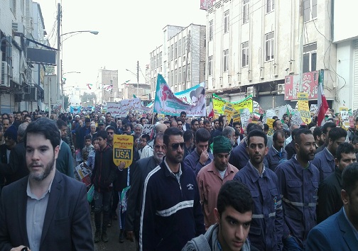 آغاز راهپیمایی یوم الله ۲۲ بهمن ۹۷ در آبادان وخرمشهر+تصاویر