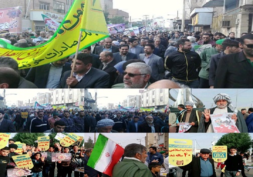 آغاز راهپیمایی یوم الله ۲۲ بهمن ۹۷ در آبادان وخرمشهر+تصاویر