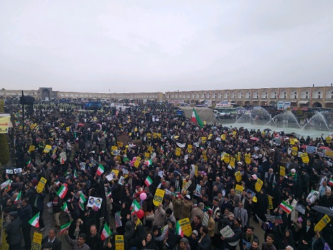 راهپیمایی ۲۲ بهمن ۹۷ در استان اصفهان