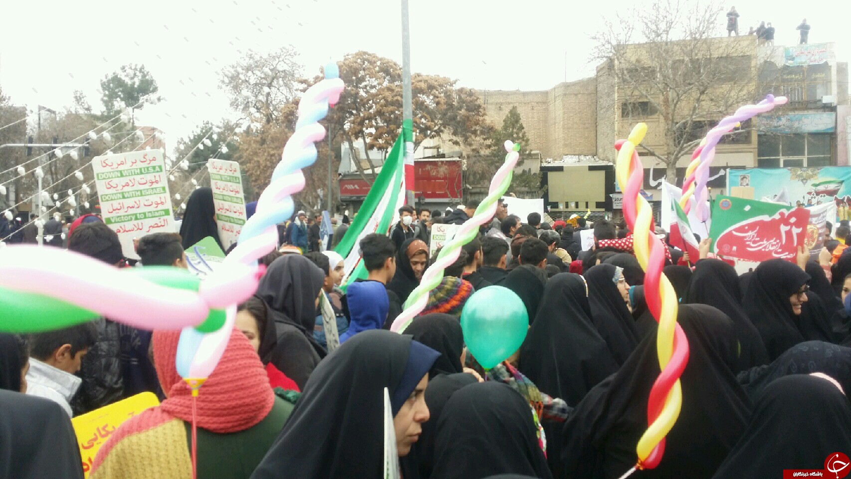 عکس&zwnj;ها و حاشیه&zwnj;های راهپیمایی ۲۲ بهمن ۹۷ استان خراسان شمالی