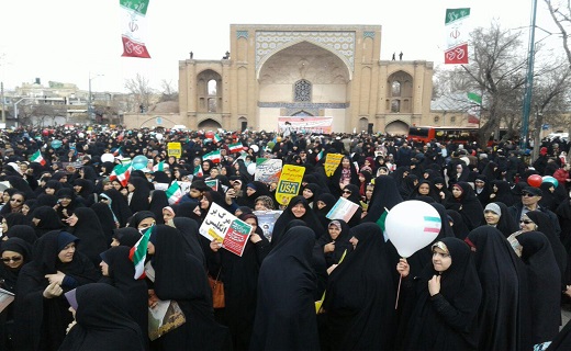 عکس&zwnj;ها و حاشیه&zwnj;های راهپیمایی ۲۲ بهمن ۹۷ در استان قزوین