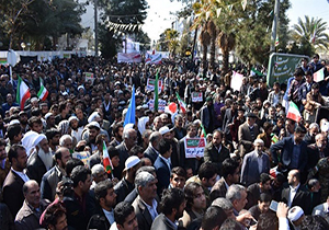 حضور پرشور مردم زاهدان، گرگان و بیرجند در راهپیمایی ۲۲ بهمن + فیلم