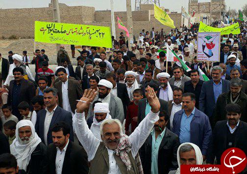 عکس&zwnj;ها و حاشیه&zwnj;های راهپیمایی ۲۲ بهمن ۹۷ در استان سیستان و بلوچستان
