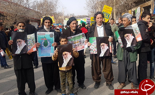 عکس&zwnj;ها و حاشیه&zwnj;های راهپیمایی ۲۲ بهمن ۹۷ شهرستان مهاباد