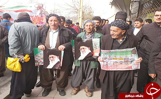 عکس&zwnj;ها و حاشیه&zwnj;های راهپیمایی ۲۲ بهمن ۹۷ شهرستان مهاباد