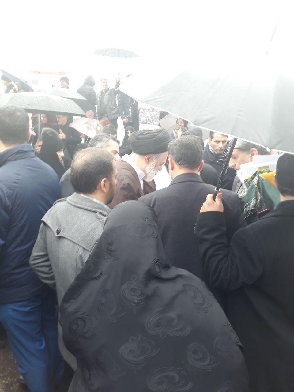 حضور فرزندان رهبر انقلاب در راهپیمایی ۲۲ بهمن +تصاویر
