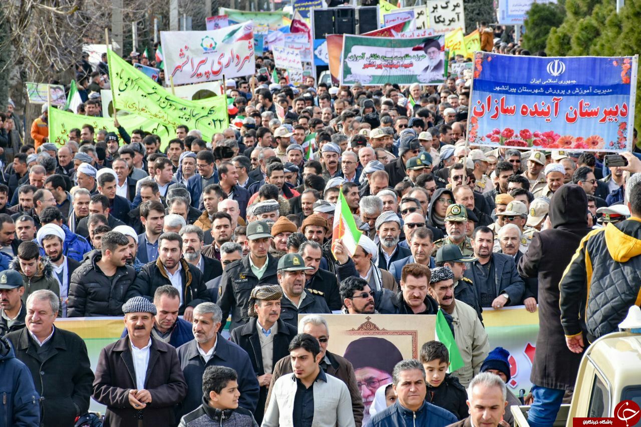راهپیمایی ۲۲ بهمن در شهرستان&zwnj;های آذربایجان غربی
