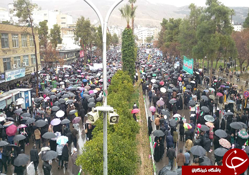 عکس&zwnj;ها و حاشیه&zwnj;های راهپیمایی ۲۲ بهمن ۹۷ در استان فارس