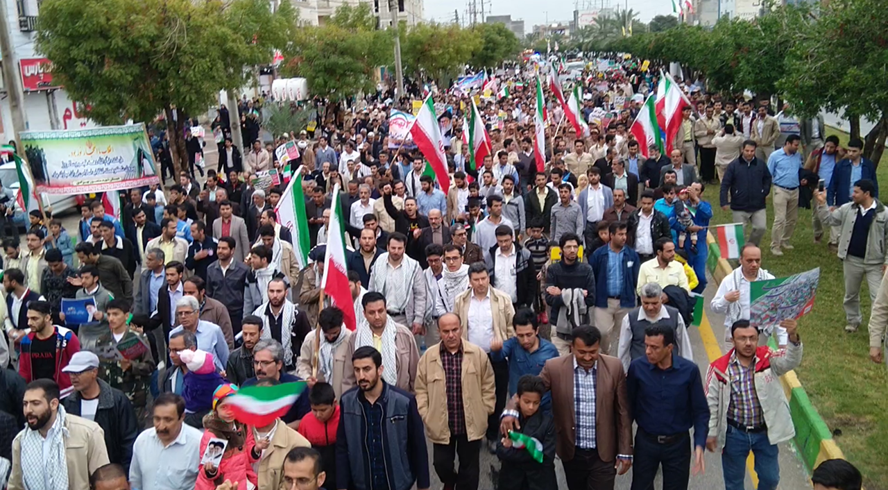 عکس&zwnj; ها و حاشیه&zwnj;های راهپیمایی ۲۲ بهمن ۹۷ در استان بوشهر