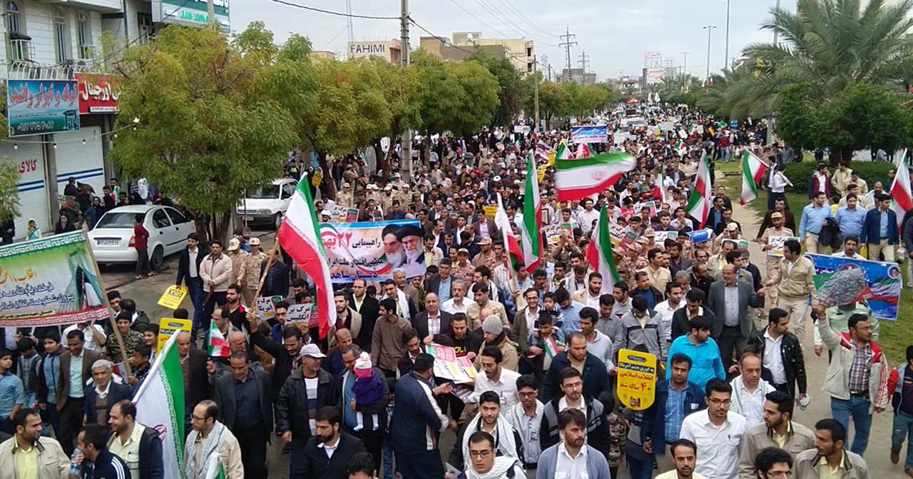 عکس&zwnj; ها و حاشیه&zwnj;های راهپیمایی ۲۲ بهمن ۹۷ در استان بوشهر