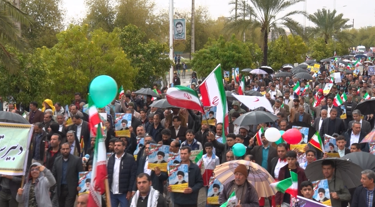 عکس&zwnj; ها و حاشیه&zwnj;های راهپیمایی ۲۲ بهمن ۹۷ در استان بوشهر