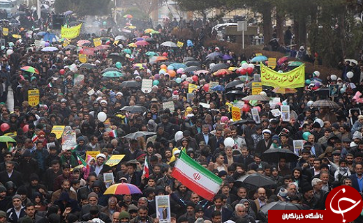 حضور پرشور مردم شهرستان&zwnj;های یزد در راهپیمایی ۲۲ بهمن ۹۷+تصاویر