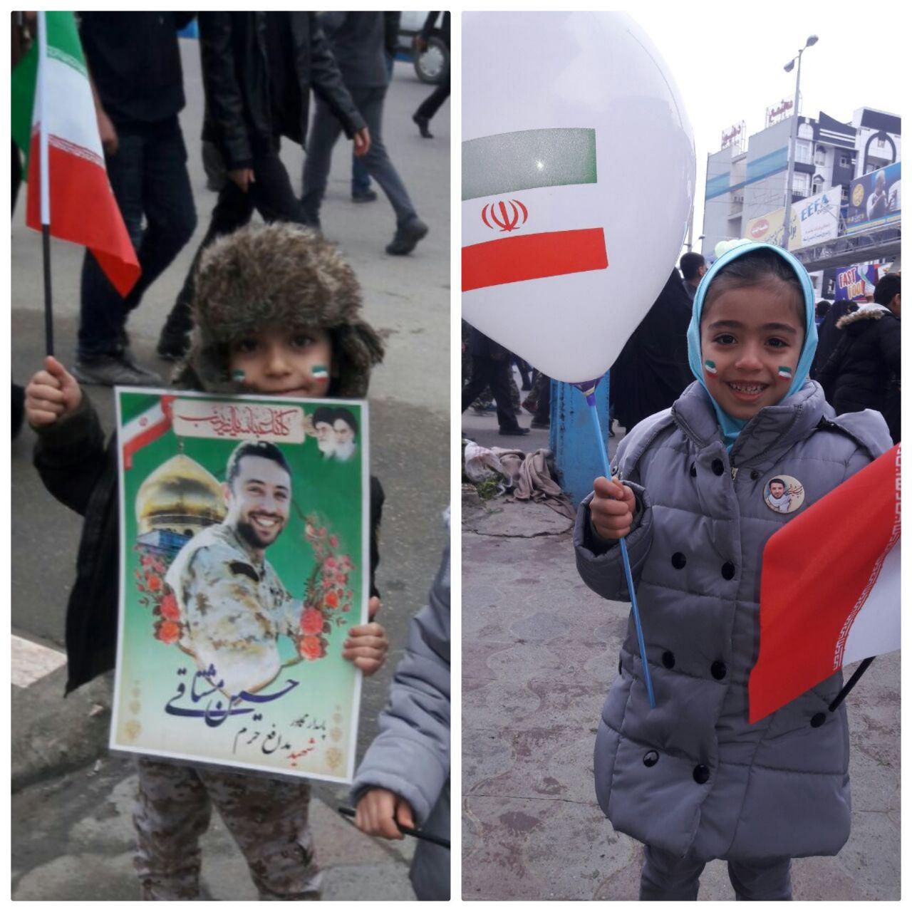حضور فرزندان شهدای مدافع حرم در راهپیمایی ۲۲ بهمن +تصاویر حضور فرزندان شهدای مدافع حرم در راهپیمایی ۲۲ بهمن +تصاویر