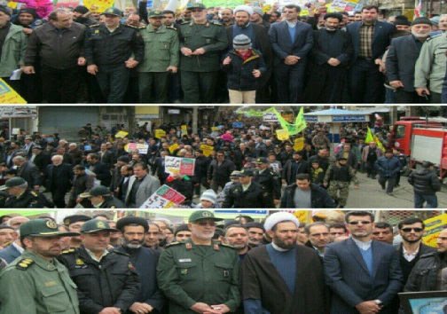 عکس&zwnj;ها و حاشیه&zwnj;های راهپیمایی ۲۲ بهمن ۹۷ استان کرمانشاه