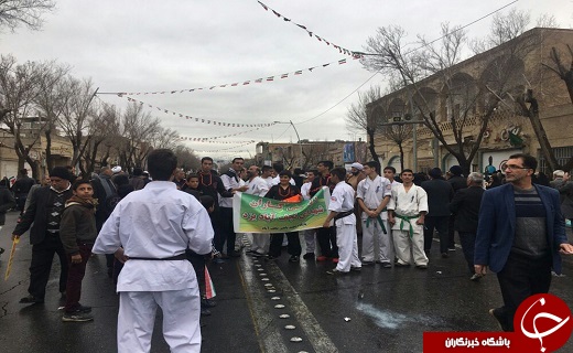 حضور ورزشکاران یزدی در چهمین جشن انقلاب +تصاویر