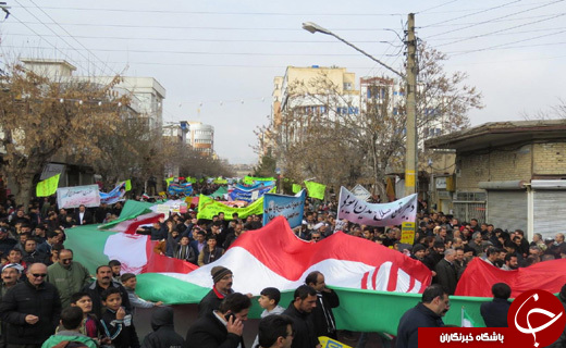 عکس&zwnj;ها و حاشیه&zwnj;های راهپیمایی ۲۲ بهمن ۹۷ شهرستان مهاباد