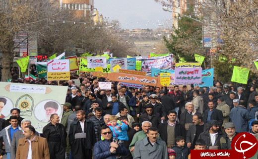 عکس&zwnj;ها و حاشیه&zwnj;های راهپیمایی ۲۲ بهمن ۹۷ شهرستان مهاباد