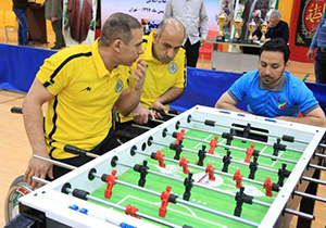 نائب قهرمانی فارس در فوتبال روی میز جانبازان و معلولان کشور