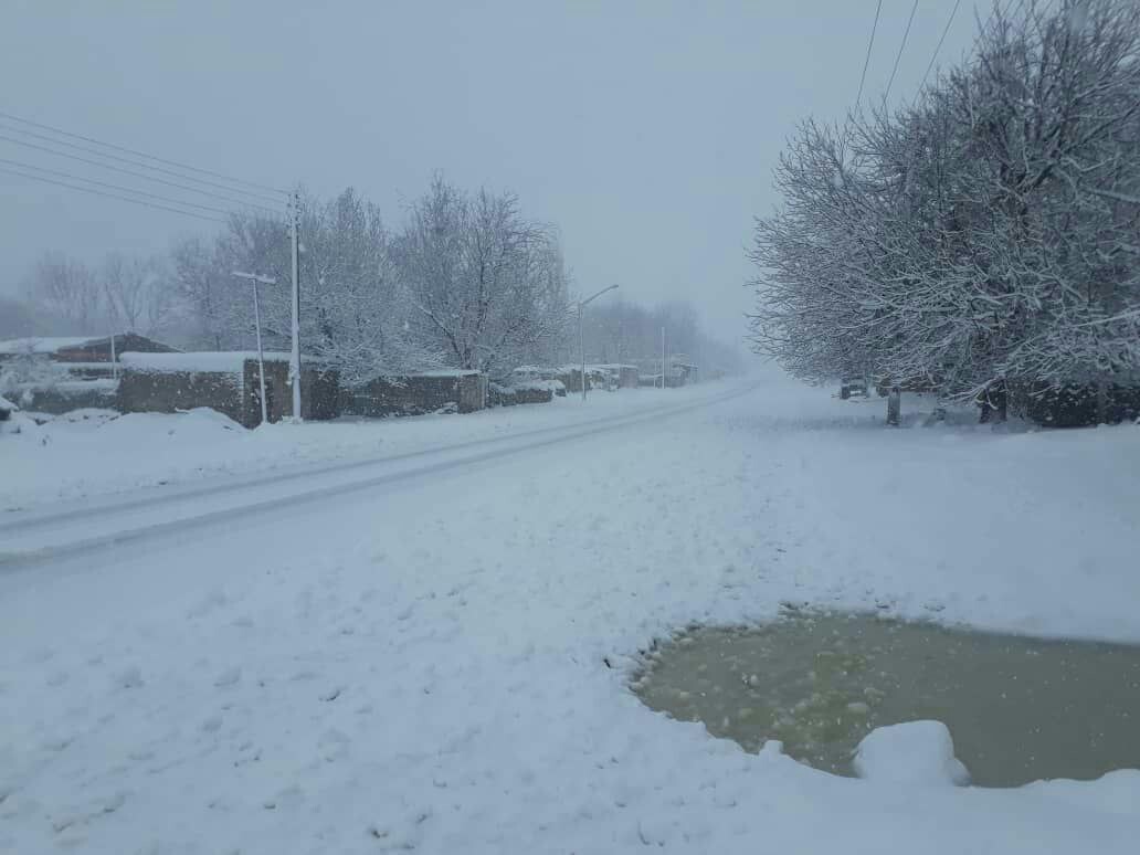 ۲۲ گردنه استان کرمان درگیر برف