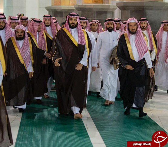 خشم کاربران شبکه&zwnj;های اجتماعی از ورود محم بن سلمان به داخل کعبه+تصاویر