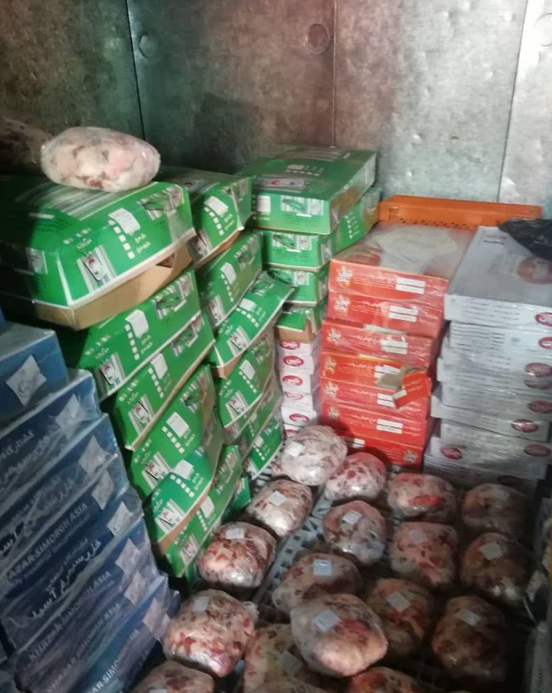 کشف بیش از ۴ هزار کیلوگرم گوشت احتکار شده در غرب تهران