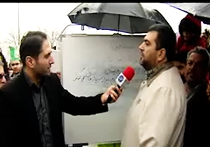 پای درس مردم در راهپیمایی ۲۲ بهمن + فیلم