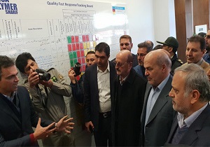 بازدید معاون رئیس جمهور از یک واحد تولیدی در استان قزوین