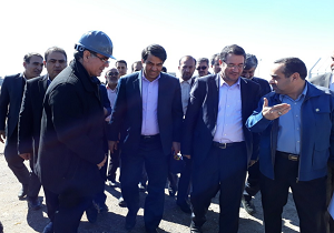 کلنگ زنی کارخانه گندله سازی پنج میلیون تنی مجتمع معدنی و صنعت آهن و فولاد بافق+ تصاویر