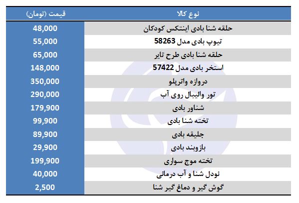 انواع لوازم ورزش&zwnj;های آبی + قیمت