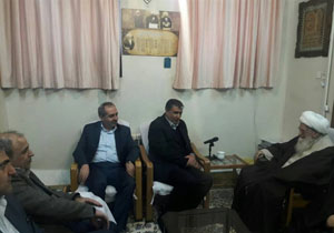وزیر راه و شهرسازی با آیت الله صافی گلپایگانی دیدار کرد