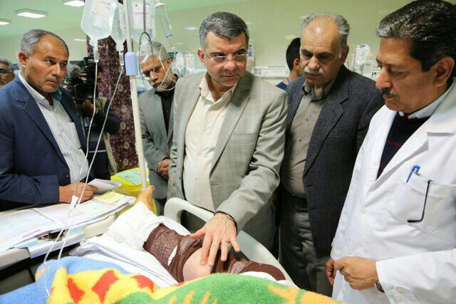 خدمات رسانی به مجروحین حادثه به بهترین نحو ارائه شده است